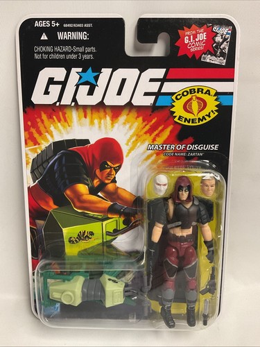 GI Joe 25th Anniversary Comic Series Zartan Figure MOC Master of Disguise 2008