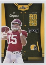 2023 Leaf Draft Class of 2025 Gold Ty Simpson #85 0q3
