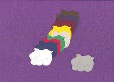 ANIMALS BABY HIPPO zoo animal die cuts scrapbook cards