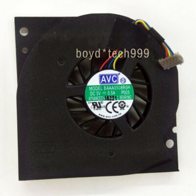 For AVC BAAA0508R5H 4 pin DC5V .5A Intel NUC Dell CPU Cooling Fan