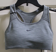 NWT Nike Dri-FIT Swoosh Women's XS Medium Support Gray Sports Bra BV3636-084