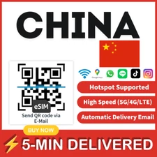[eSIM] CHINA esim e sim card travel sim card tarjeta esim dato Unlimited chine🛜
