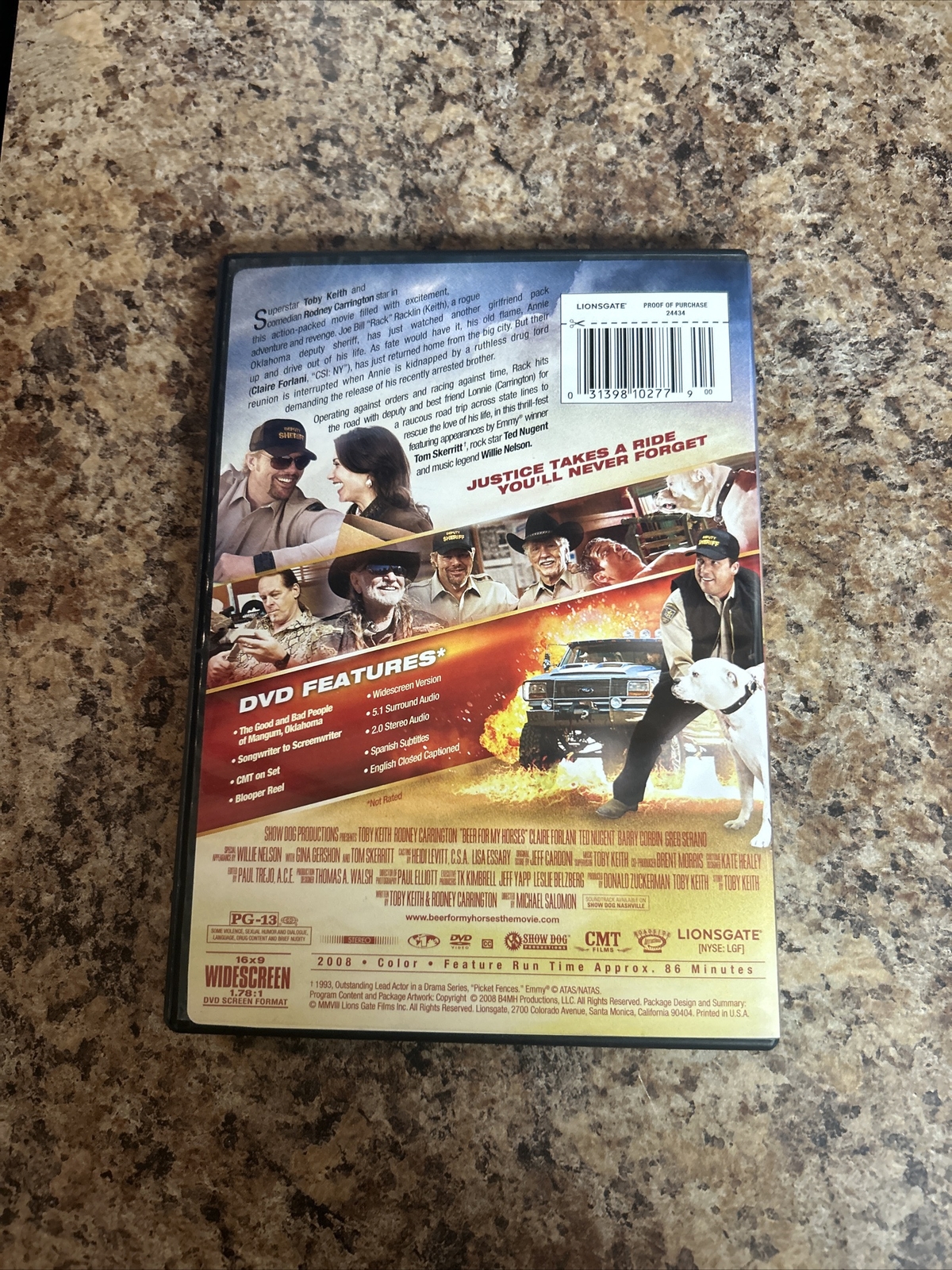 Beer for My Horses DVD Toby Keith Rodney Carrington MINT OOP