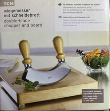 TCM Wiegemesser mit Schneidebrett / Double Blade Chopper And Board