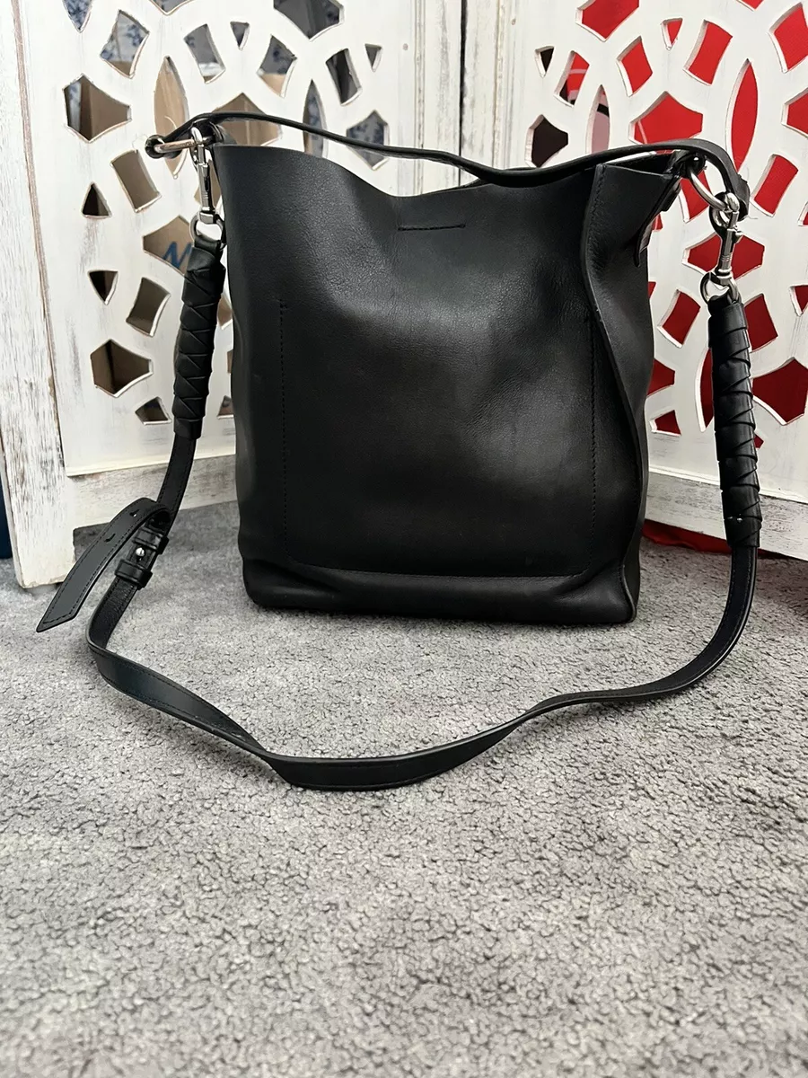 All Saints small Voltaire black tote bag