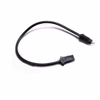 Vacuum Cleaner Hose Cord, Pig Tail 19'' Black Male to Female Universal Flex Tech