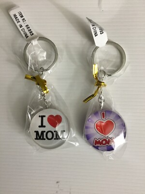 I LOVE MOM KEYCHAIN AASORTED STYLES 2 PC