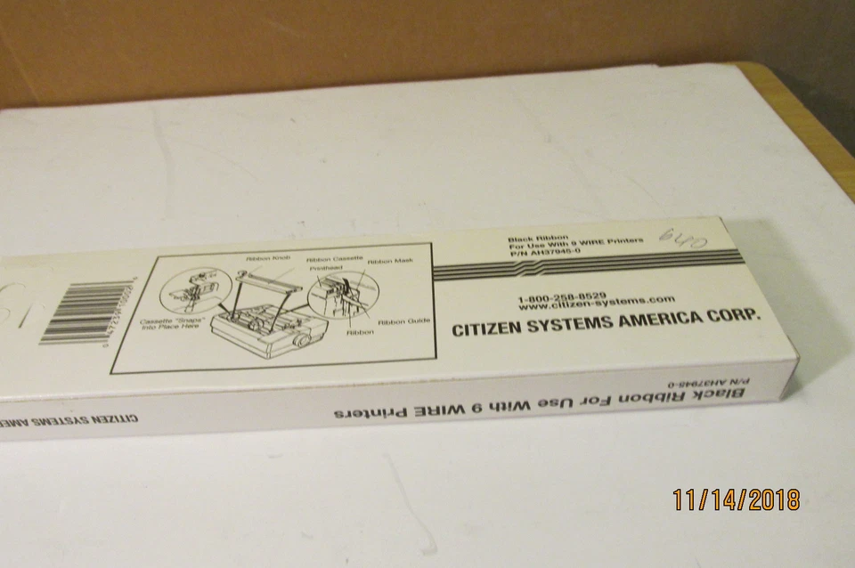 lot 2 OEM Citizen Printer Ribbon   AH37945-01  FOR GSX190 GSX200C GSX230 - Image 3 of 4