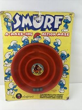 SMURF AMAZING ACTION MAZE Colorforms Sealed Has Wear Rare 1980  s Vintage Rare