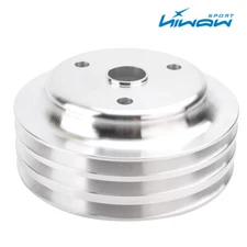 Aluminum Crankshaft Pulley 3 Groove LWP Long Water Pump For Chevy SBC 350 Crank