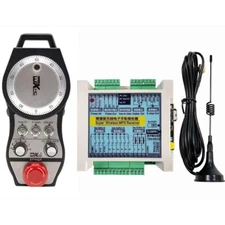 STWGP 6-Axis CNC MPG Wireless Handwheel E-Stop Manual Pulse Generator +Receiver