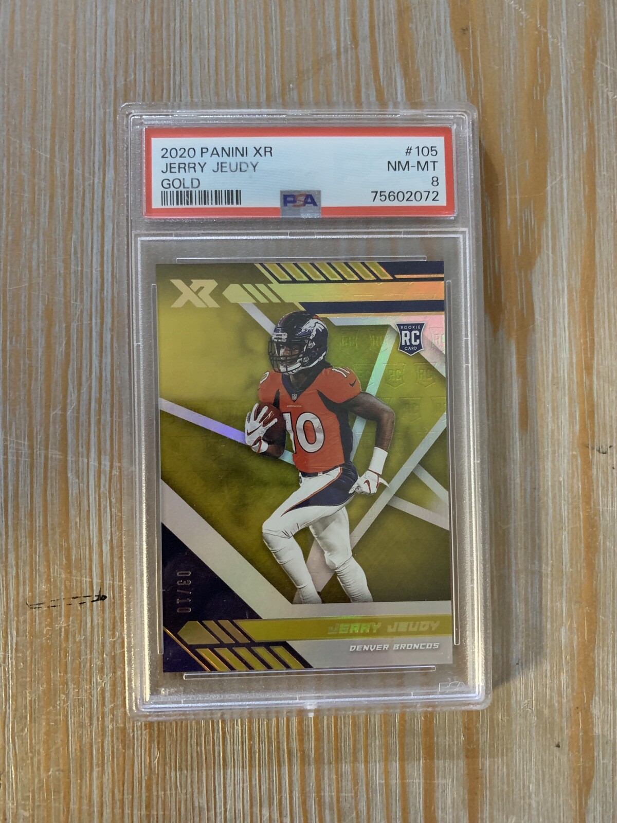 Jerry Jeudy Panini XR #105 Gold