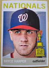 2013 Topps Heritage #440 - Bryce Harper - COLOR Swap Variation - SSP
