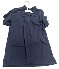 Beverly Hills Polo Boy  s Navy Blue School Uniform Shirts 2-Pack Medium