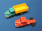Ahm Ho Scale Model Rr Railroad Train Track Scenery (2) Dump Truck & Tractor