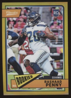 2018 Panini Honors Rashaad Penny #11/25 Gold Prizm Rookie #321 RC Classics