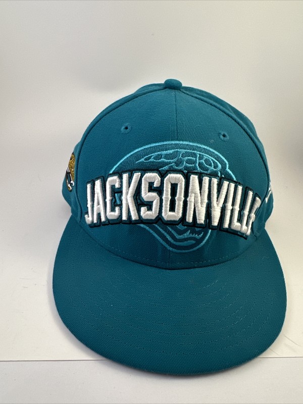 Jacksonville Jaguars New Era 59FIFTY NFL Fitted Hat Cap Draft Size 7 1/4 NFL