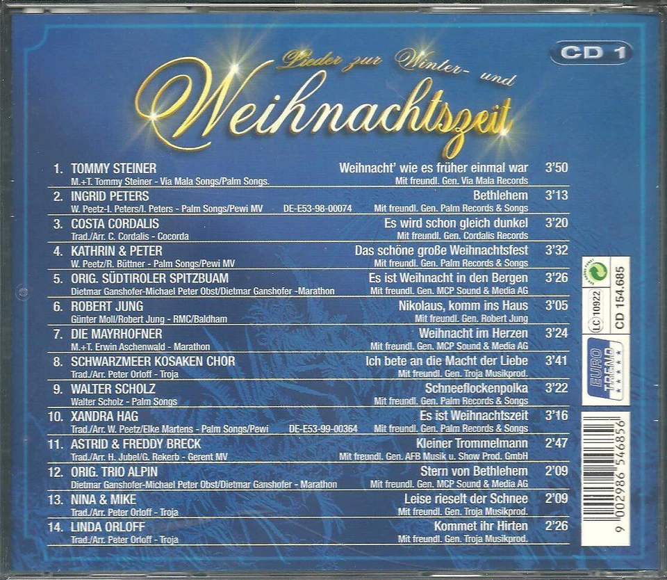 Lieder zur Winter- und Weihnachtszeit (3 CDs)🐿️ - Bild 3 von 4