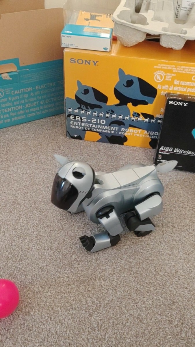 Sony Aibo ERS-210 Bundle Charging Station WIFI Card Life Life2