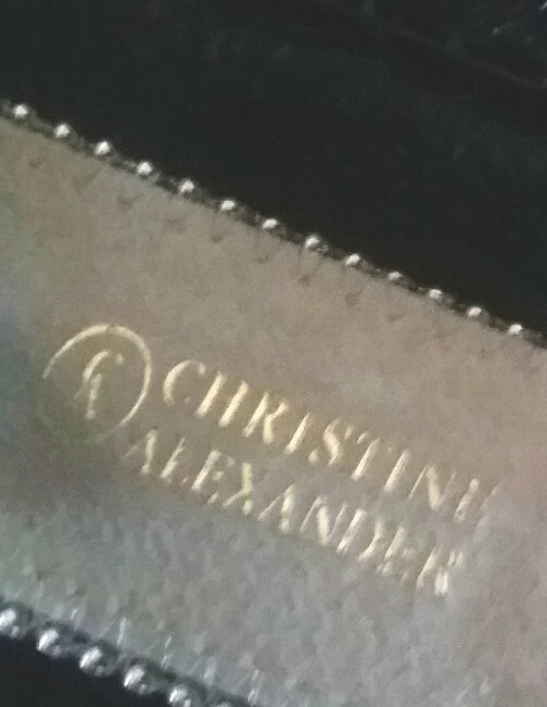 CHRISTINE ALEXANDER SWAROVSKI блестящий со стразами коричневый пони ремень унисекс размер большой - Изображение 4 из 4