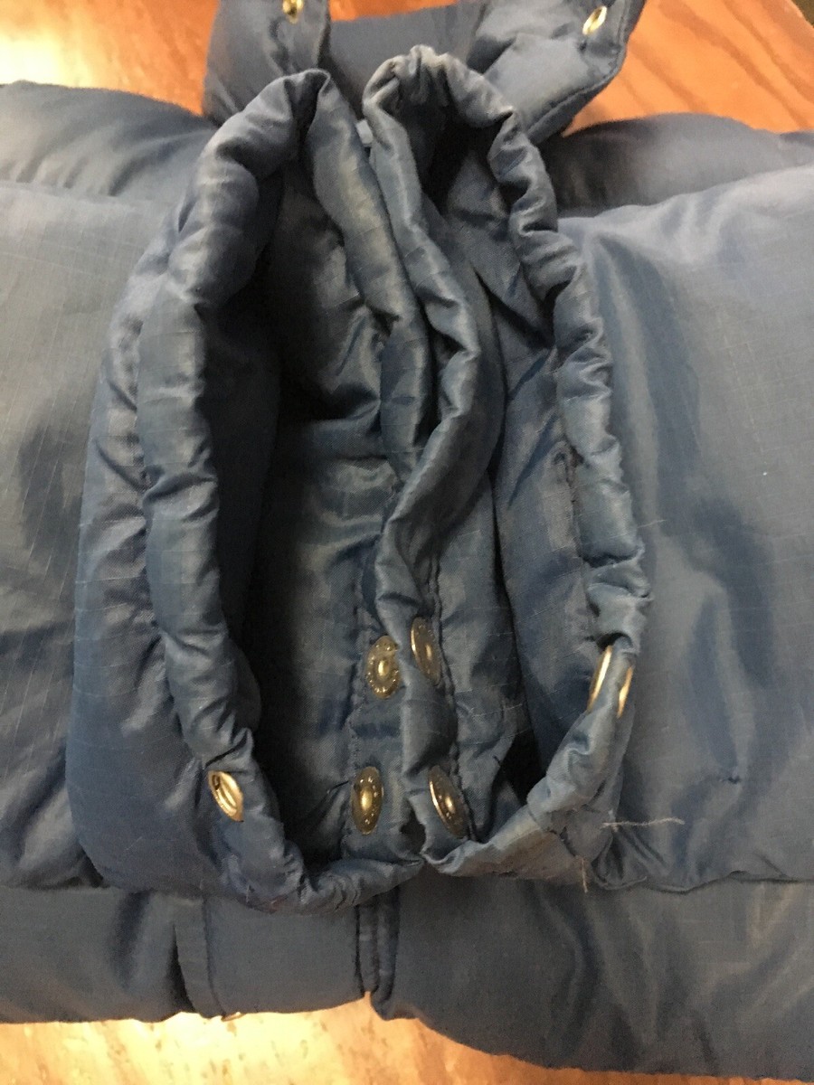 Vintage 70s 80s Blue North Face Down Puffer Coat Mens M