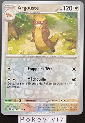 Pokemon Karte ARGUST 177/197 REVERSE EV3 Scharlachrot und Violett OBF FR NEU