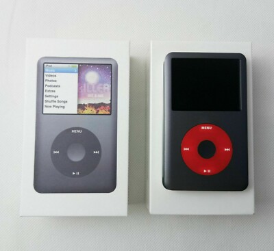 🍎NEW Apple iPod Classic 7th Gen 1TB Black/Red SSD Flash Drive