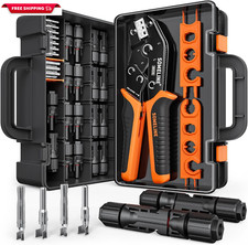 ® Solar Connector Crimping Tool Kit, 14-10 AWG Crimper for Solar Panel Cable Wir