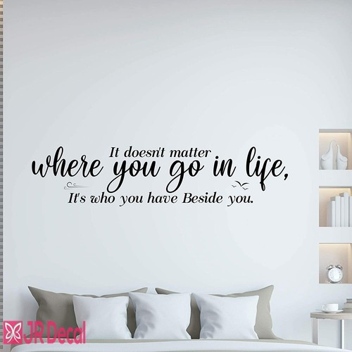 Motivational quote wall art, 'Who you have beside you' Nursery decor, home decor - Picture 2 of 6