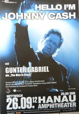 GUNTER GABRIEL - JOHNNY CASH 2012 - Concert Poster - Konzert Plakat - DIN A1