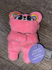 Claire’s neon rainbow magnetic Arm Mini plush critter teddy bear Valentine’s