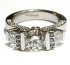 Frank Rubel 14k white gold diamond 1.58ct GIA round SI1 K engagement ring Deco — photo 6