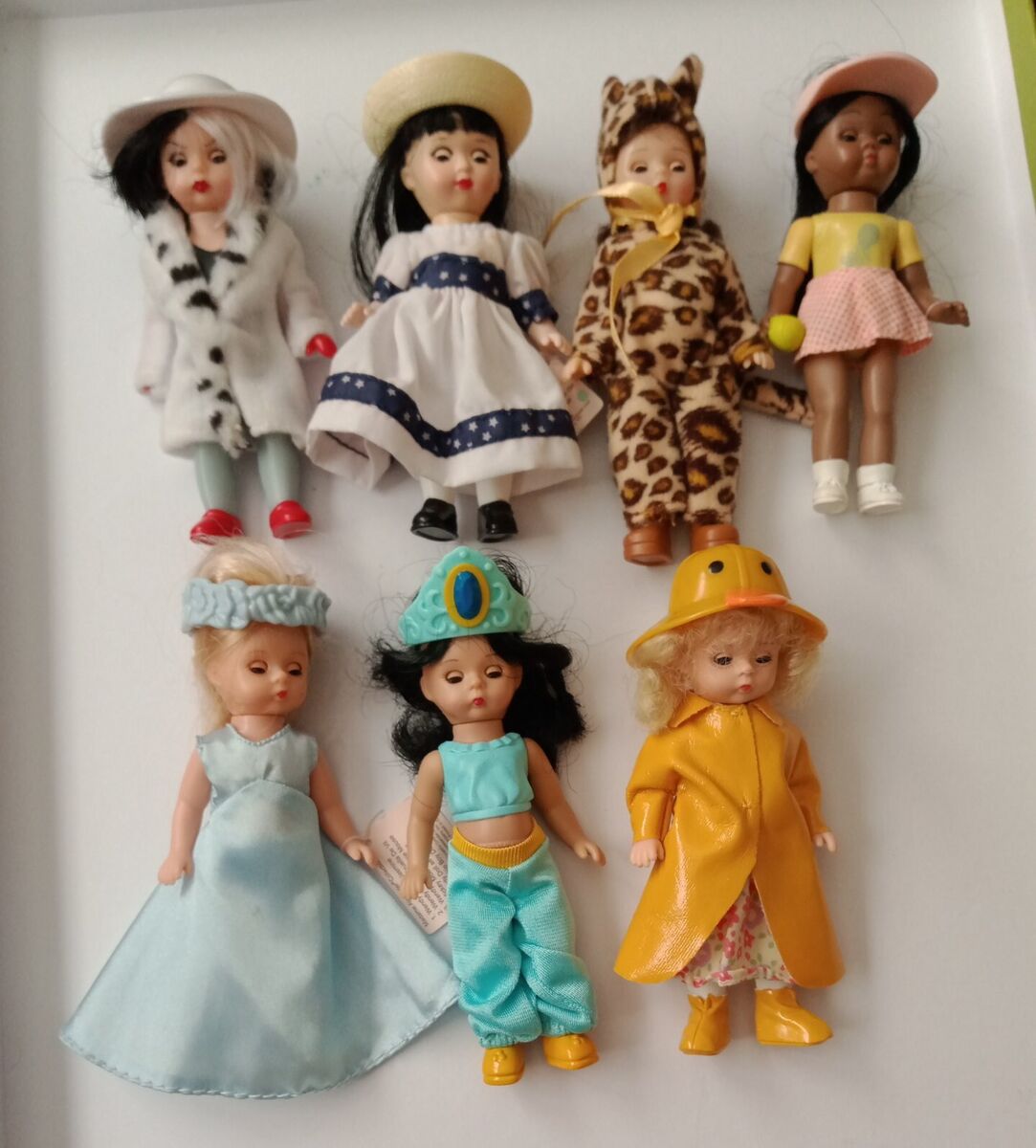 Vintage Lot of 7 Madame Alexander Dolls 5” Inch Mini Dolls W Vintage Lot of 7 Madame Alexander Dolls 5” Inch Mini Dolls W