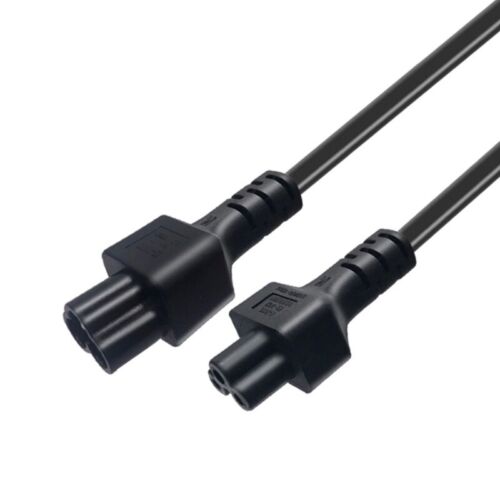 to C5 Extension Power Plugs Short Cord IEC320 Male to C5 Female Adapters