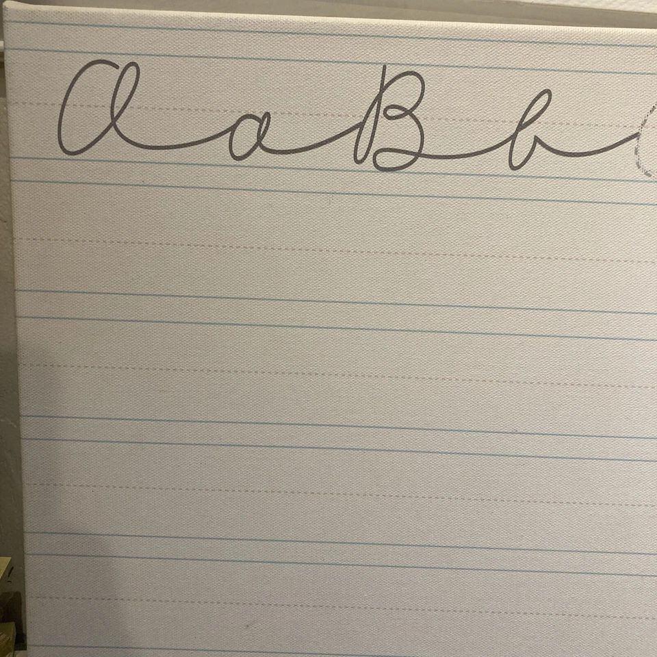 Pottery Barn Children's Magnetic Cursive Writing Board 22" x 15" x 2" - Image 2 of 4