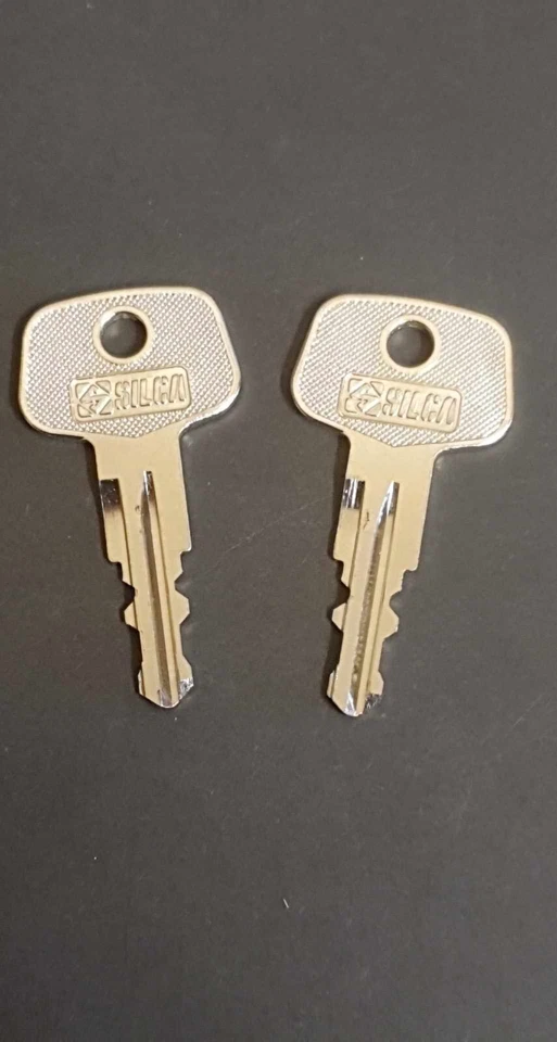 SILCA 2 x A173 Spare Keys For Lock - LEC Fridges - 2 Keys Supplied