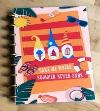 Gnomes Summer Fun Never Ends Cover Set for use with Classic Happy Planner~