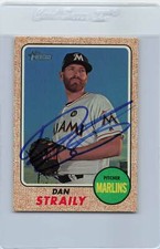 2017 Heritage #547 Dan Straily Miami Marlins Signed Auto *F9614
