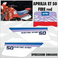 APRILIA ET 50 FIRE  kit adesivi Portanumeri per MOTO Rossa