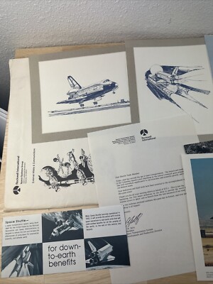 NASA Space Shuttle Columbia  STS-1 Commemorative Press Pictures / Letter +MORE