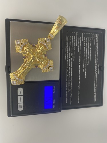 Dije De Jesús En Plata Sólida 925 Y Cubierto En Oro 14k/Colgante Sólido Jesús - Imagen 3 de 6