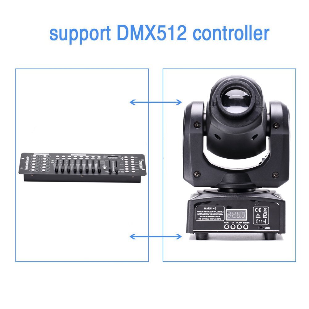 120W LED Moving Head Light RGBW Gobo Beam Stage DJ Light Disco DMX Spot Lighting