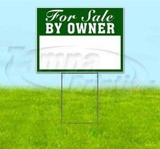 FOR SALE BY OWNER 18x24 Yard Sign WITH STAKE Corrugated Bandit USA BUSINESS DEAL