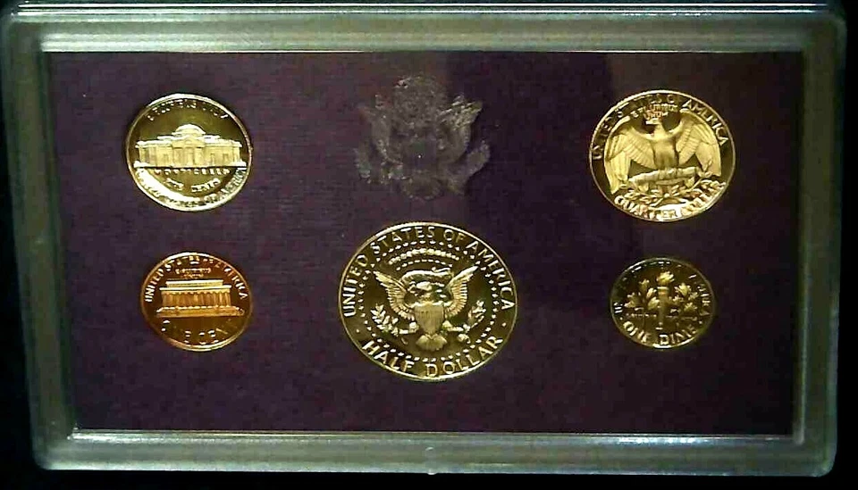 1986-S US Proof Mint Set 5 Coins CLAD 21ssh0715-3 - Image 4 of 4