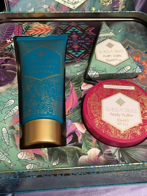 HEATHCOTE & IVORY Salsa Silks Exquisite Spa Set Hand Cream/Body Butter/BathSalt