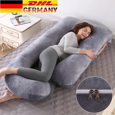 MARKENLOS XXL Seitenkissen Stillkissen Schwangerschaftskissen Kopfkissen zum Schlafen NEU