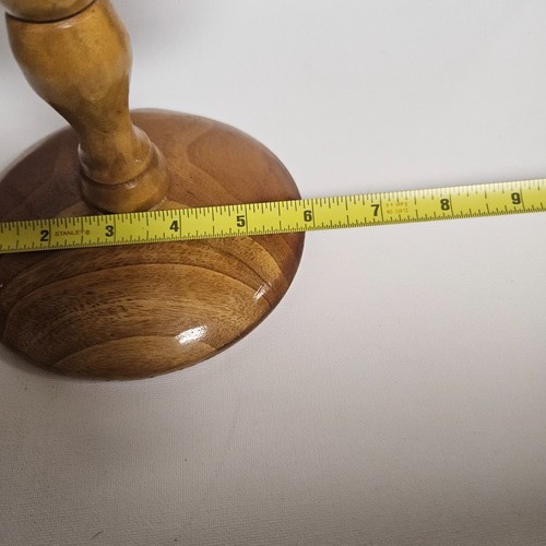 World Globe Hand Carved in Haiti Wooden Vintage Great Office Accent - Picture 10 of 10