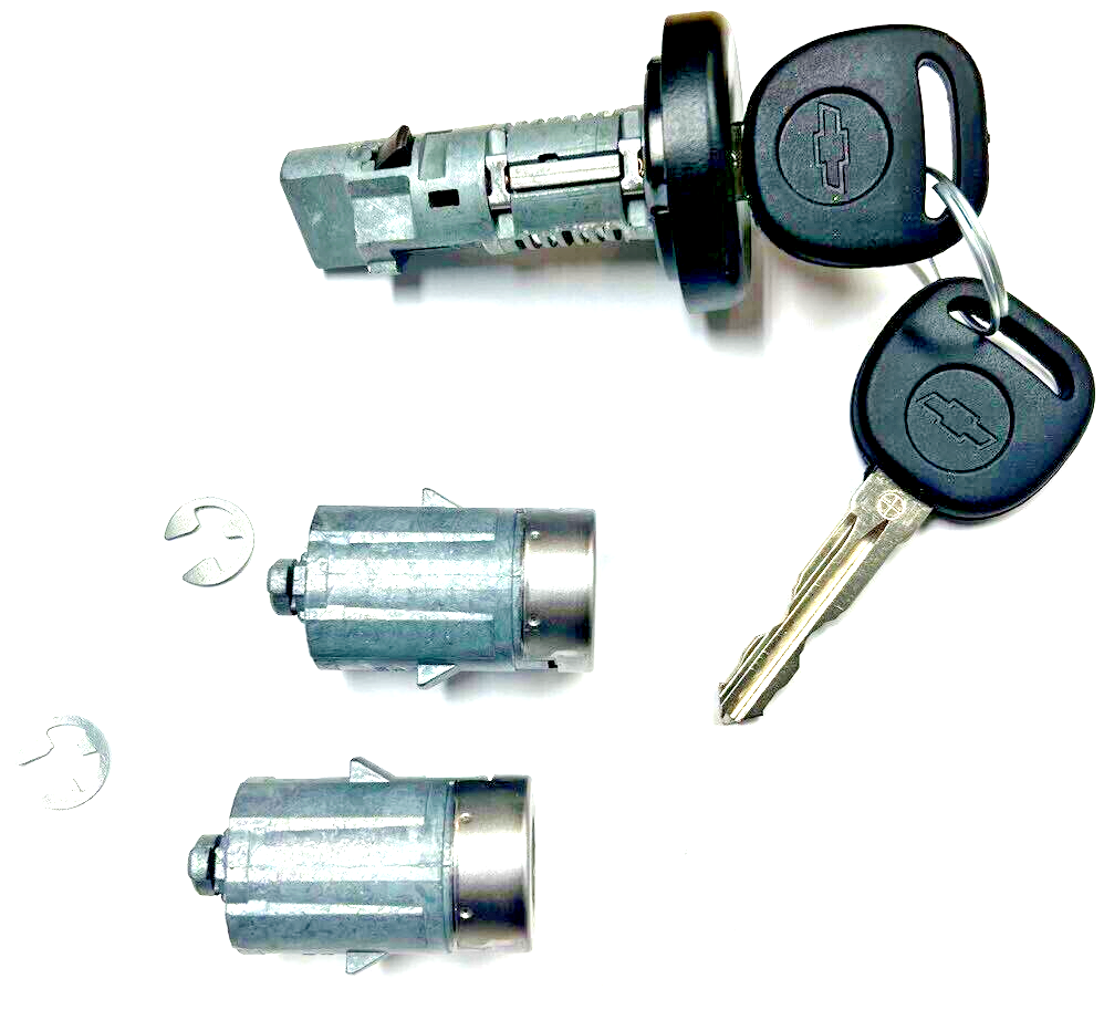 Chevy GMC Olds Isuzu Ignition Switch Cylinder & Door Lock Set 2 OEM GM