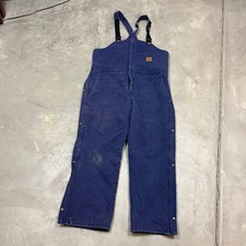 vtg Walls Blizzrd-Pruf Insulated Overalls Work Canvas Made USA 38-40 work bib XL