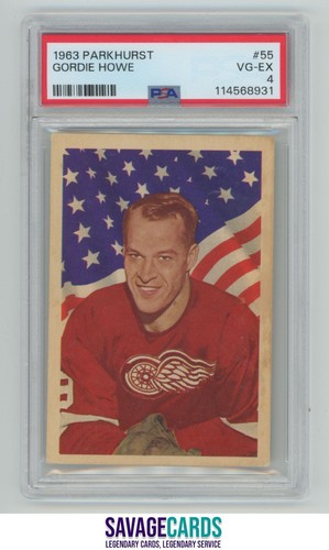 1963-64 Parkhurst Gordie Howe PSA 4 #55 Detroit Red Wings
